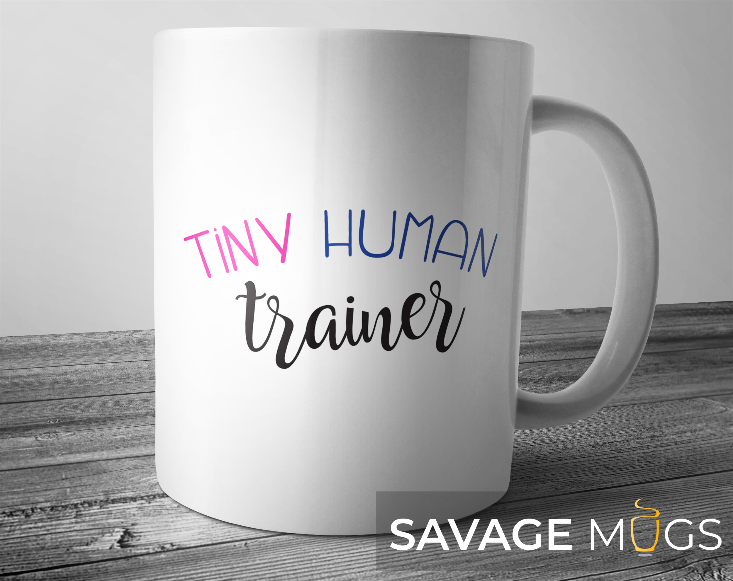 Tiny Human Trainer – Custom Mugs, Branded Mugs, Designer Mugs, Personalised Mugs